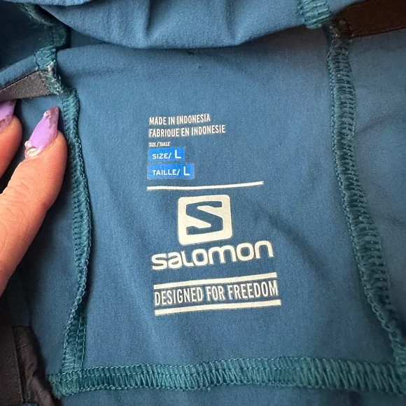 Men’s Salomon haloes down hybrid hoodie - Picture 3 of 9